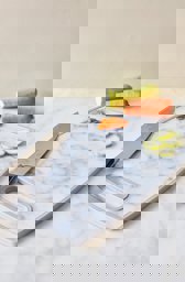 Mermer Görünümlü Oval Kesim Tahtası için detaylı bilgi göster Mermer Görünümlü Oval Kesim Tahtası resmi