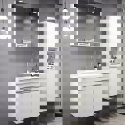 Aquanil Begonya 80 Cm Banyo Dolabı - Beyaz için detaylı bilgi göster Aquanil Begonya 80 Cm Banyo Dolabı - Beyaz resmi