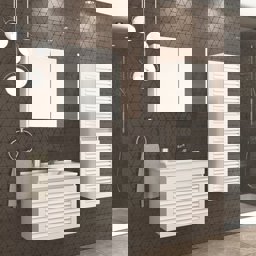 Aquanil Blenda 75 Cm Banyo Dolabı - Beyaz için detaylı bilgi göster Aquanil Blenda 75 Cm Banyo Dolabı - Beyaz resmi