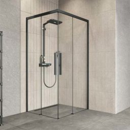 Aquanil Beta 6mm Kare Siyah Eloksal Şeffaf Cam Duşakabin 90x90cm için detaylı bilgi göster Aquanil Beta 6mm Kare Siyah Eloksal Şeffaf Cam Duşakabin 90x90cm resmi