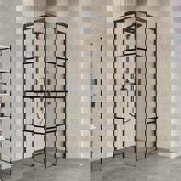 Aquanil Beta 6mm Kare Siyah Eloksal Siyah Karolaj Cam Duşakabin 90x90cm için detaylı bilgi göster Aquanil Beta 6mm Kare Siyah Eloksal Siyah Karolaj Cam Duşakabin 90x90cm resmi