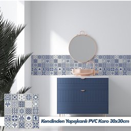 Boss Tape Yapışkanlı Pvc Karo Indıgo 30x30cm için detaylı bilgi göster Boss Tape Yapışkanlı Pvc Karo Indıgo 30x30cm resmi