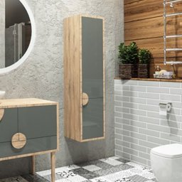 Aquanil Bolivya Boy Dolabı - Antrasit/dorado için detaylı bilgi göster Aquanil Bolivya Boy Dolabı - Antrasit/dorado resmi