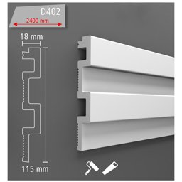 Boyanabilir Tavan ve Duvar Lambri 11,5 cm (1 Boy 290 cm) D402-301 için detaylı bilgi göster Boyanabilir Tavan ve Duvar Lambri 11,5 cm (1 Boy 290 cm) D402-301 resmi