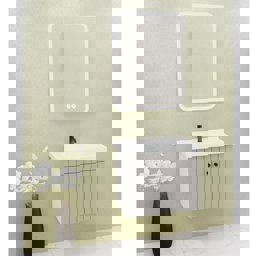 Aquanil Avien 65 Cm Cmr Banyo Dolabı - Gri/beyaz için detaylı bilgi göster Aquanil Avien 65 Cm Cmr Banyo Dolabı - Gri/beyaz resmi