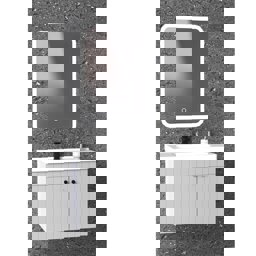 Aquanil Avien 80 Cm Cmr Banyo Dolabı - Gri/Beyaz için detaylı bilgi göster Aquanil Avien 80 Cm Cmr Banyo Dolabı - Gri/Beyaz resmi