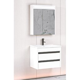 Aquanil Levante 65 Cm Npl Beyaz Lavabolu Banyo Dolabı - Beyaz için detaylı bilgi göster Aquanil Levante 65 Cm Npl Beyaz Lavabolu Banyo Dolabı - Beyaz resmi