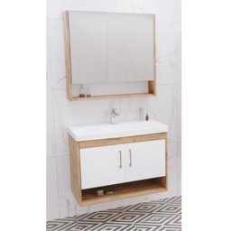 Aquanil Samba 80 Cm Banyo Dolabı - Dorado/Beyaz için detaylı bilgi göster Aquanil Samba 80 Cm Banyo Dolabı - Dorado/Beyaz resmi