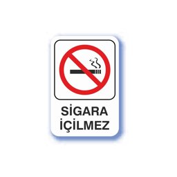 Pvc İş Güvenliği Uyarı Levhası - Sigara İçilmez 16X24 Cm 552456 için detaylı bilgi göster Pvc İş Güvenliği Uyarı Levhası - Sigara İçilmez 16X24 Cm 552456 resmi