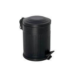 Efor Vintage Pedallı Çöp Kovası Siyah 5 Lt için detaylı bilgi göster Efor Vintage Pedallı Çöp Kovası Siyah 5 Lt resmi
