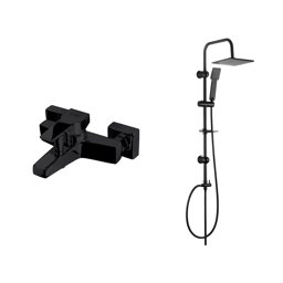 Newarc Aqua 2'Li Banyo Seti Siyah için detaylı bilgi göster Newarc Aqua 2'Li Banyo Seti Siyah resmi