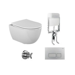 Turkuaz Bella Rimless Asma Klozet Bella 48 Slim Slim Pp Yavaş Kapanır Kapak ve Gömme Rezervuar Seti için detaylı bilgi göster Turkuaz Bella Rimless Asma Klozet Bella 48 Slim Slim Pp Yavaş Kapanır Kapak ve Gömme Rezervuar Seti resmi