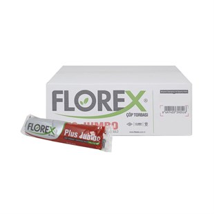 FLOREX 517 Plus Jumbo Çöp Torbası 80x110cm 10 Rulo (1 Rulo 10 Adet)