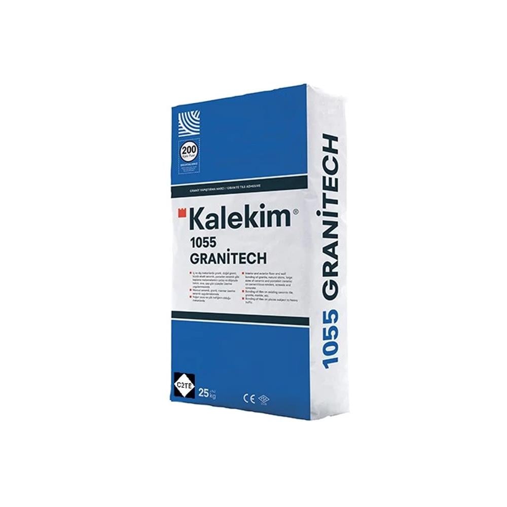 Kalekim 1055 Granitech Seramik Yapıştırıcı Gri 25 kg (C2TE ) resmi