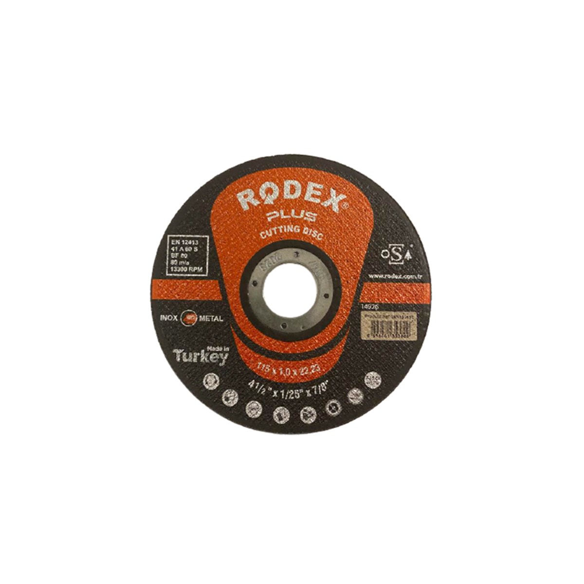 Rodex İnox Kesme Taşı 115X1.2X22 SRN12115T resmi