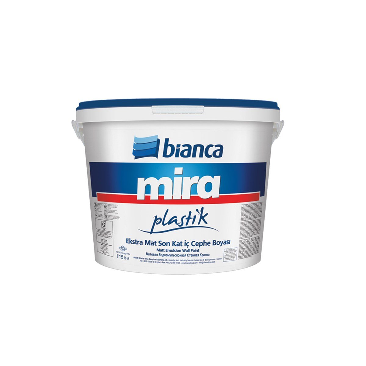 Bianca Mira Plastik Beyaz (En Fazla Metraj Yapan Boya) 2,50 Lt resmi