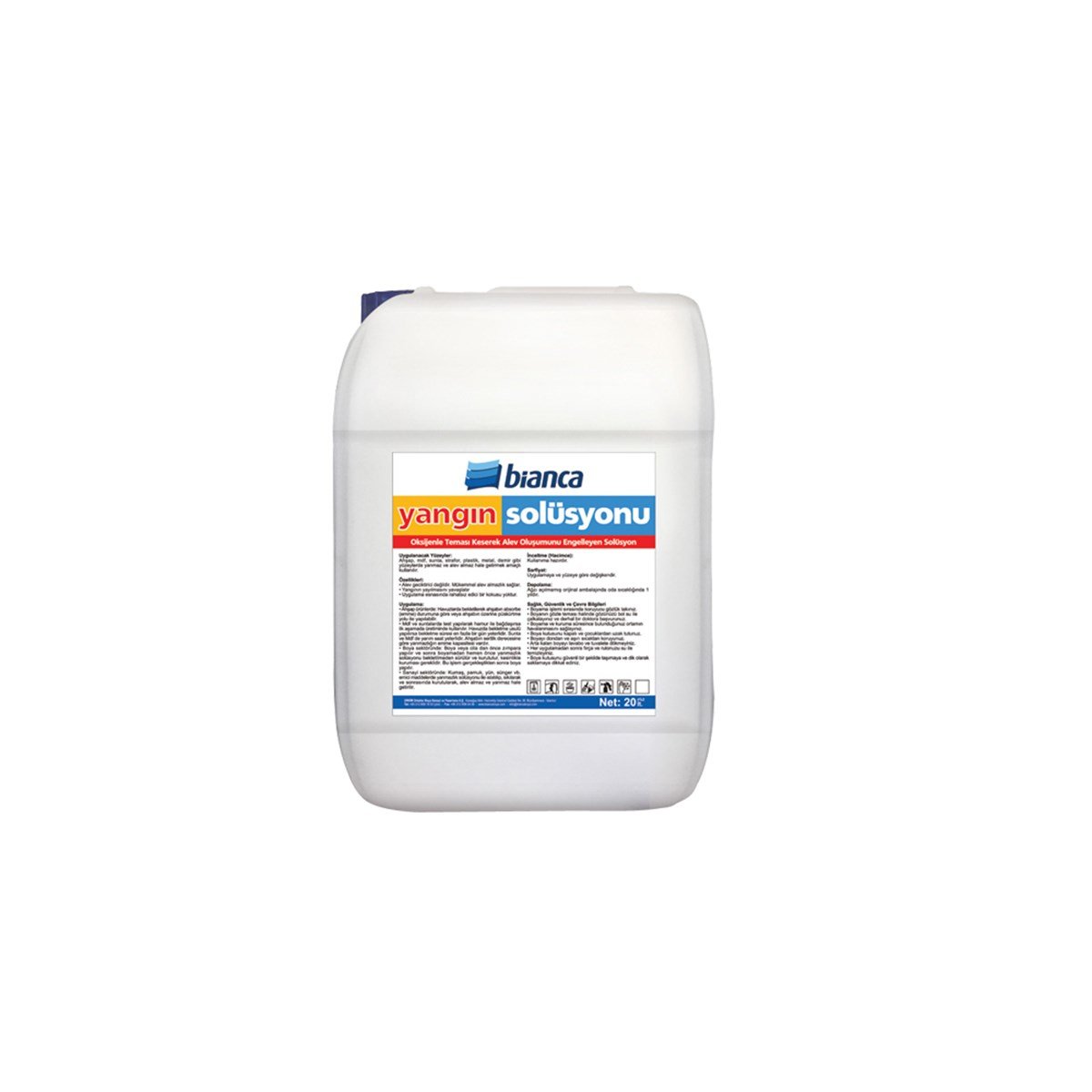 Bianca Yangın Solüsyonu (Anti-Fire Solution) 5 Lt resmi