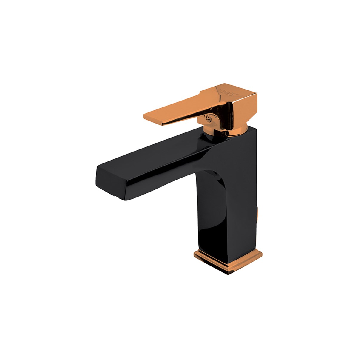 Newarc Aqua Lavabo Bataryası Siyah / Parlak Bakır 941521Bs resmi