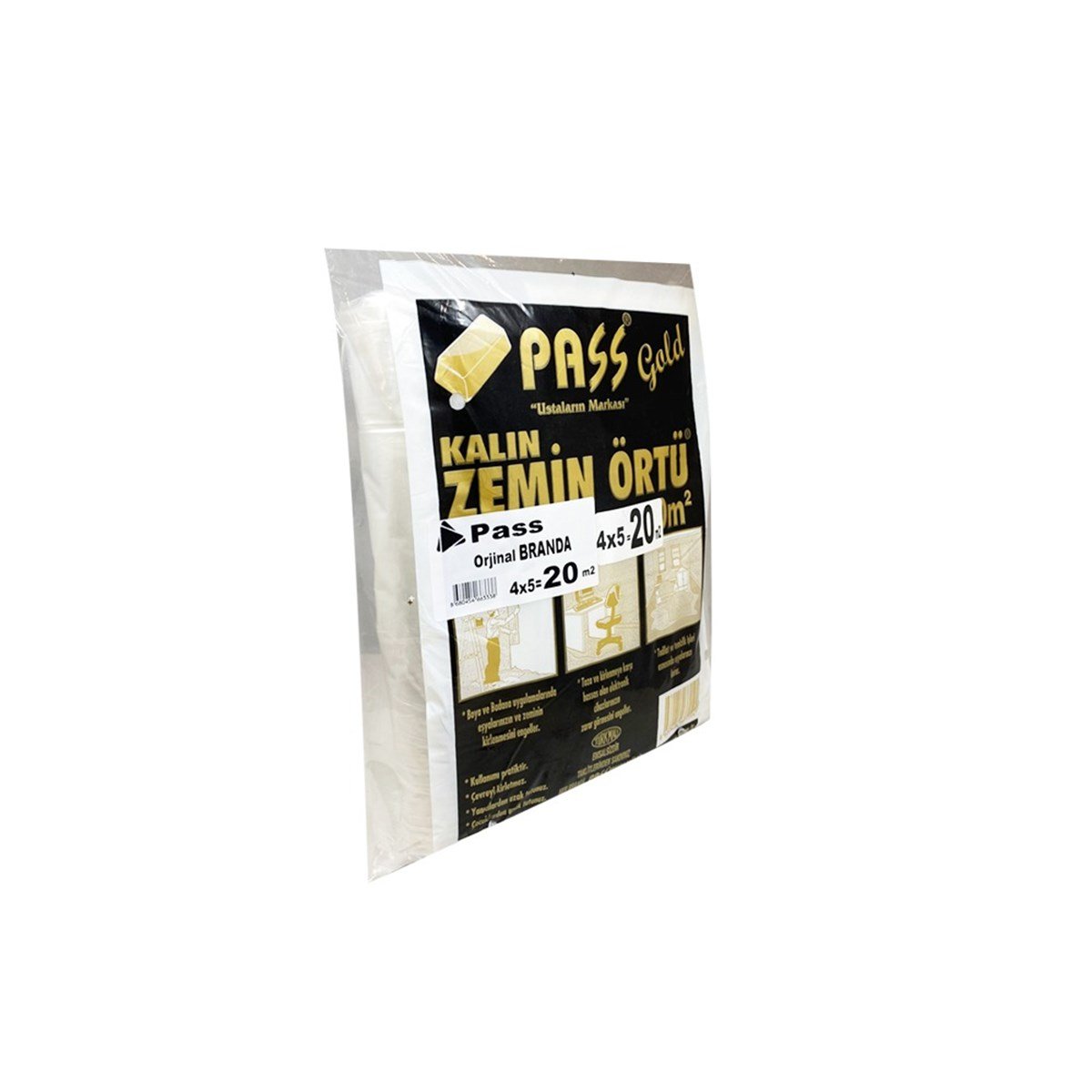Pass Kullanıma Hazır Naylon Branda 20 m2 (4x5 Mt) resmi