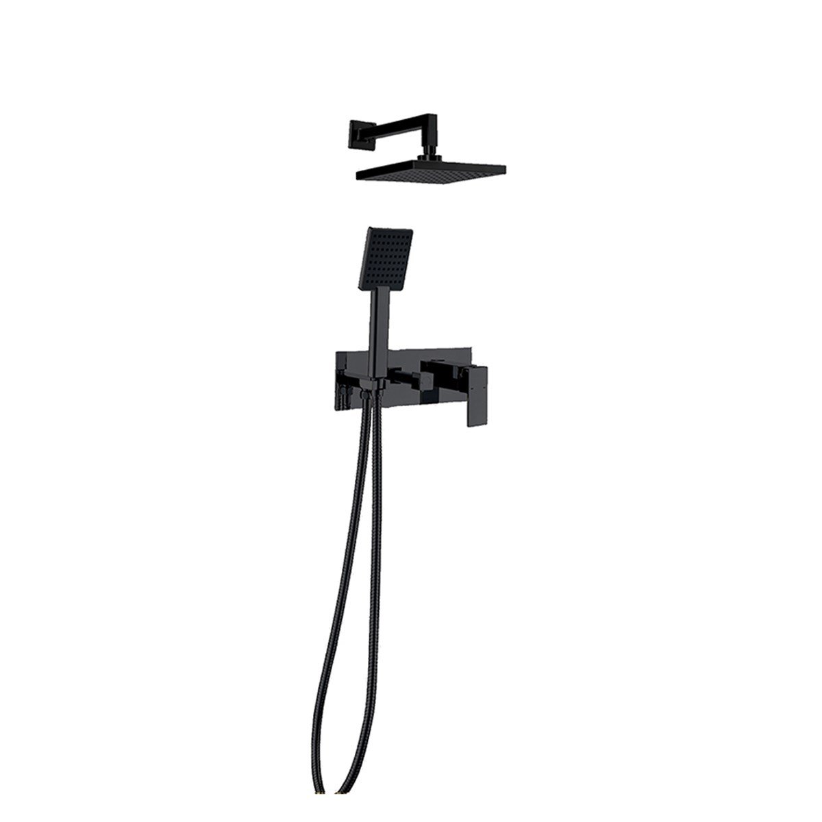 Newarc Aqua Ankastre Banyo Batarya Seti Siyah 851141B resmi