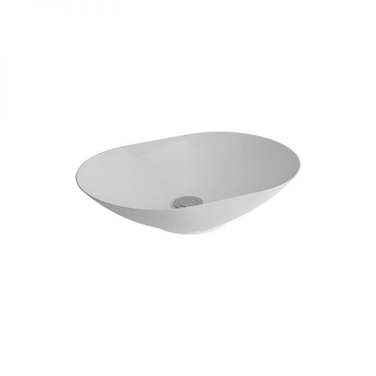 Newarc Trend Tezgah Üstü Lavabo Beyaz 60x42x15 TRE.L060 resmi