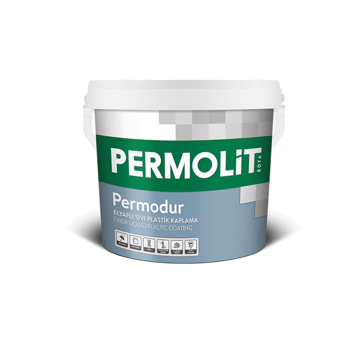 Permolit Permodur Elyaflı Sıvı Plastik İzolasyon Kaplaması 3,5 Kg resmi