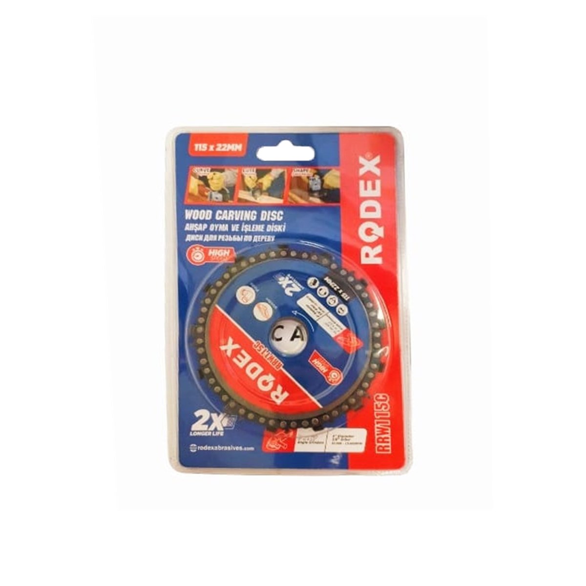 Rodex Zincirli Ahşap Testere 115 mm RRW115C resmi