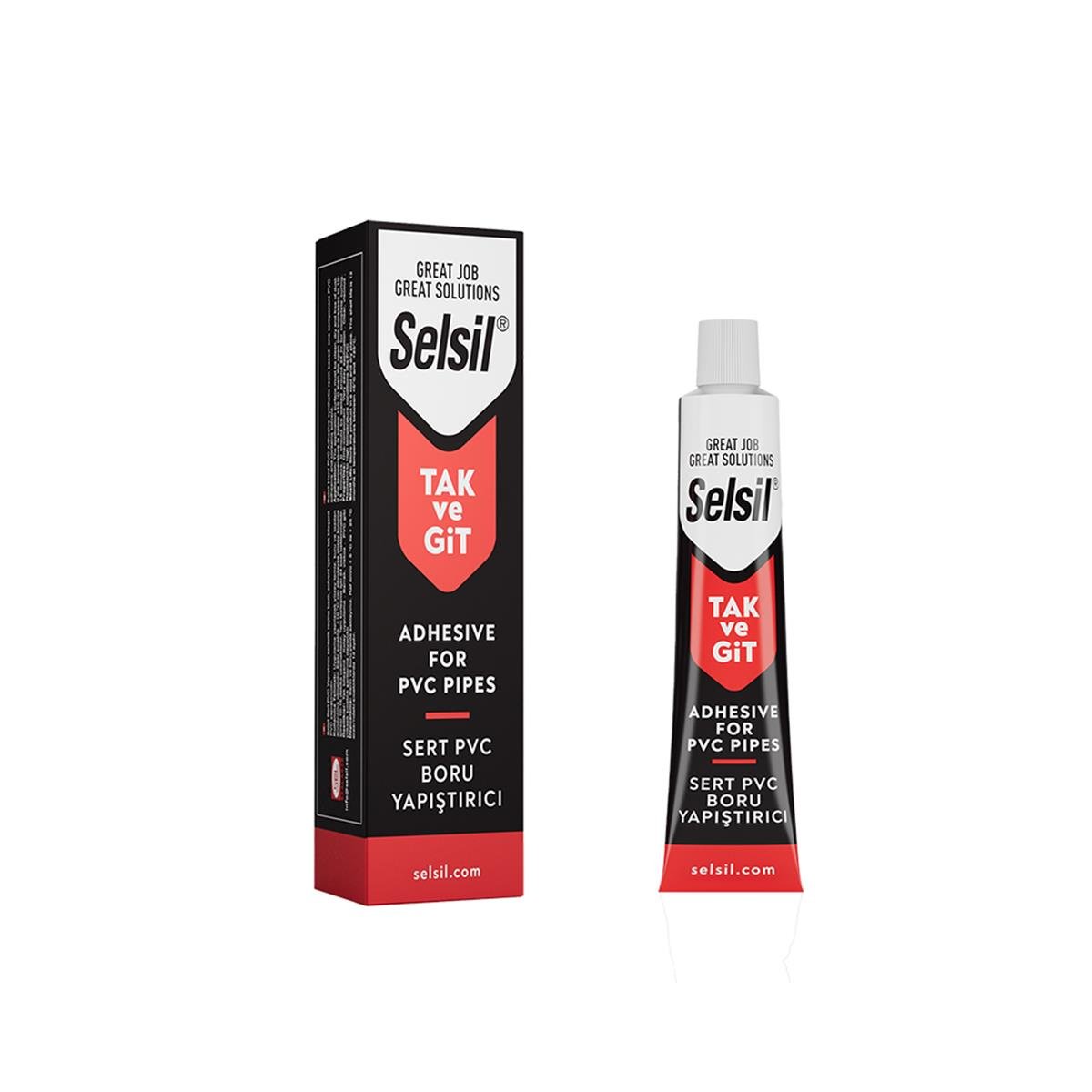 Selsil Tak ve Git Sert Pvc Yapıştırıcı 125 Gr resmi