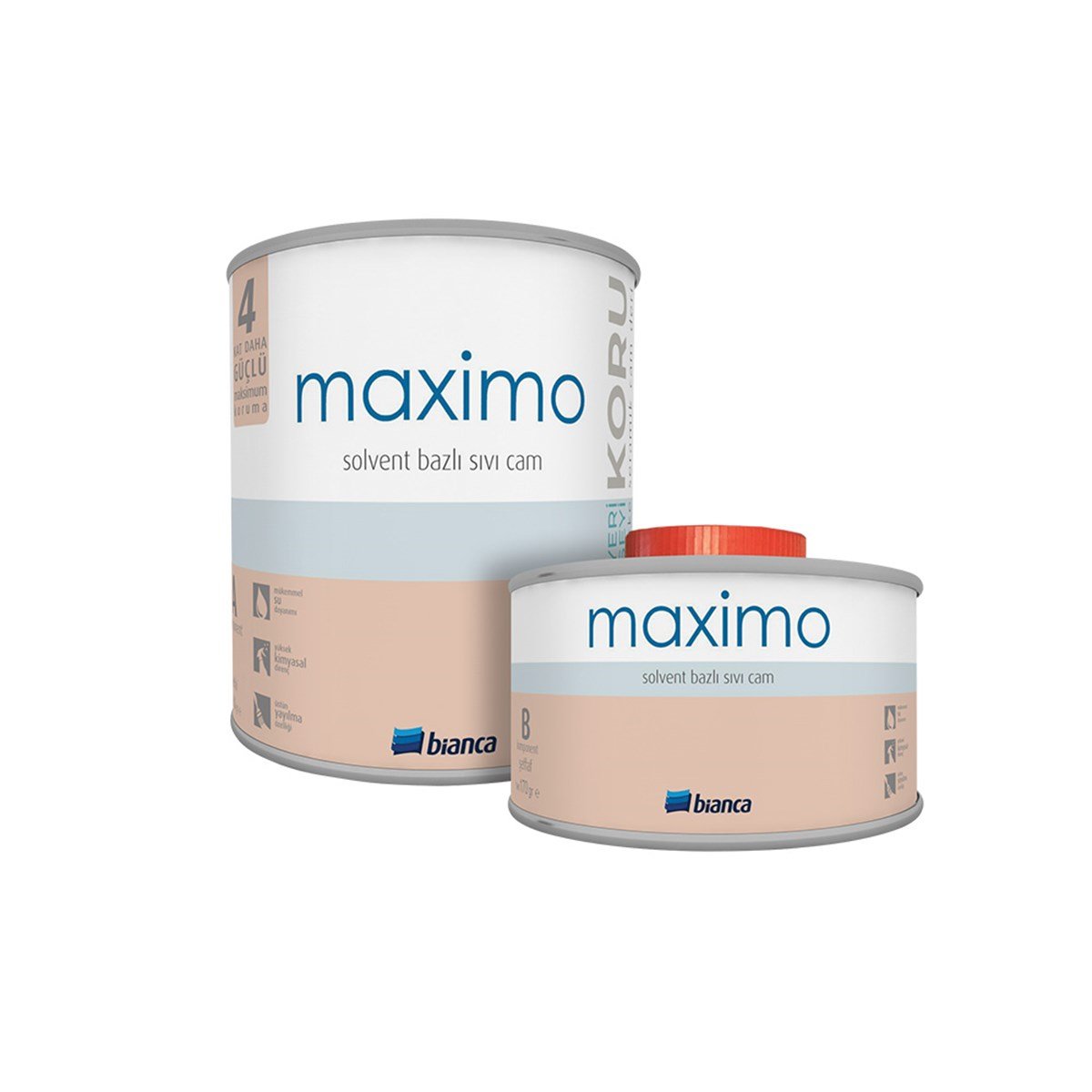 Bianca Maximo Solvent Bazlı Parlak Sıvı Cam 500 Ml resmi