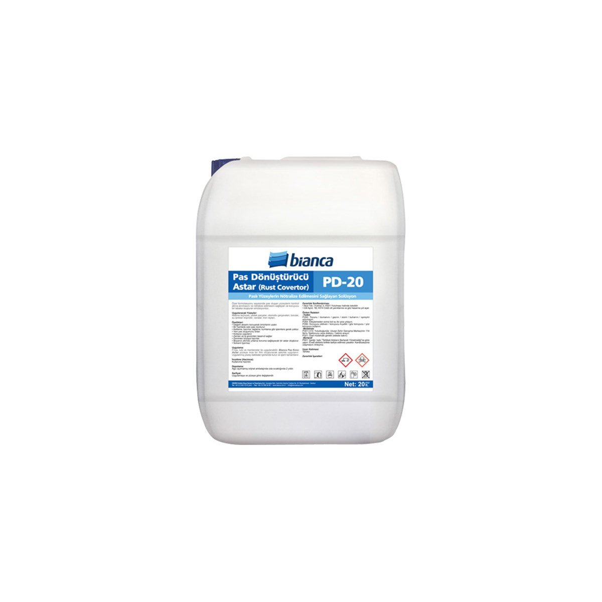 Bianca Pas Dönüştürücü Astar Pd-20 (Rust Converter) 5 Lt resmi