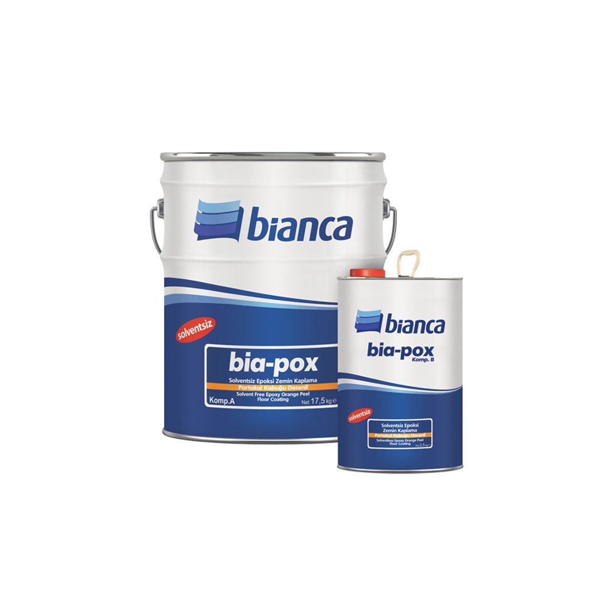 Bianca Bia-Pox Solventsiz Epoksi Portakal Kabuğu Desenli Zemin Kaplama 4 Kg Beyaz resmi