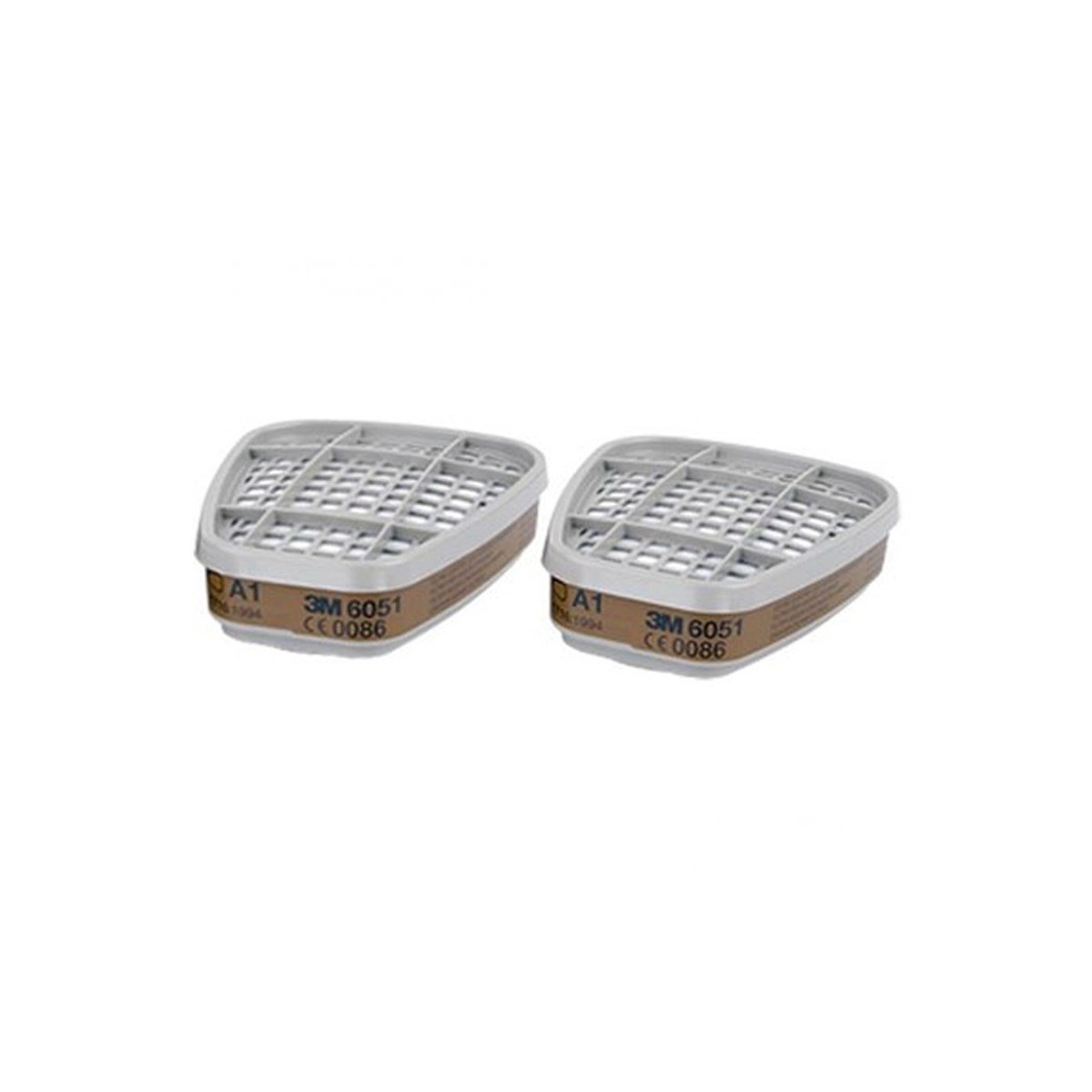 3M 6051 A1 Organik Gaz ve Buhar Filtresi (en141) (1 Takım) resmi