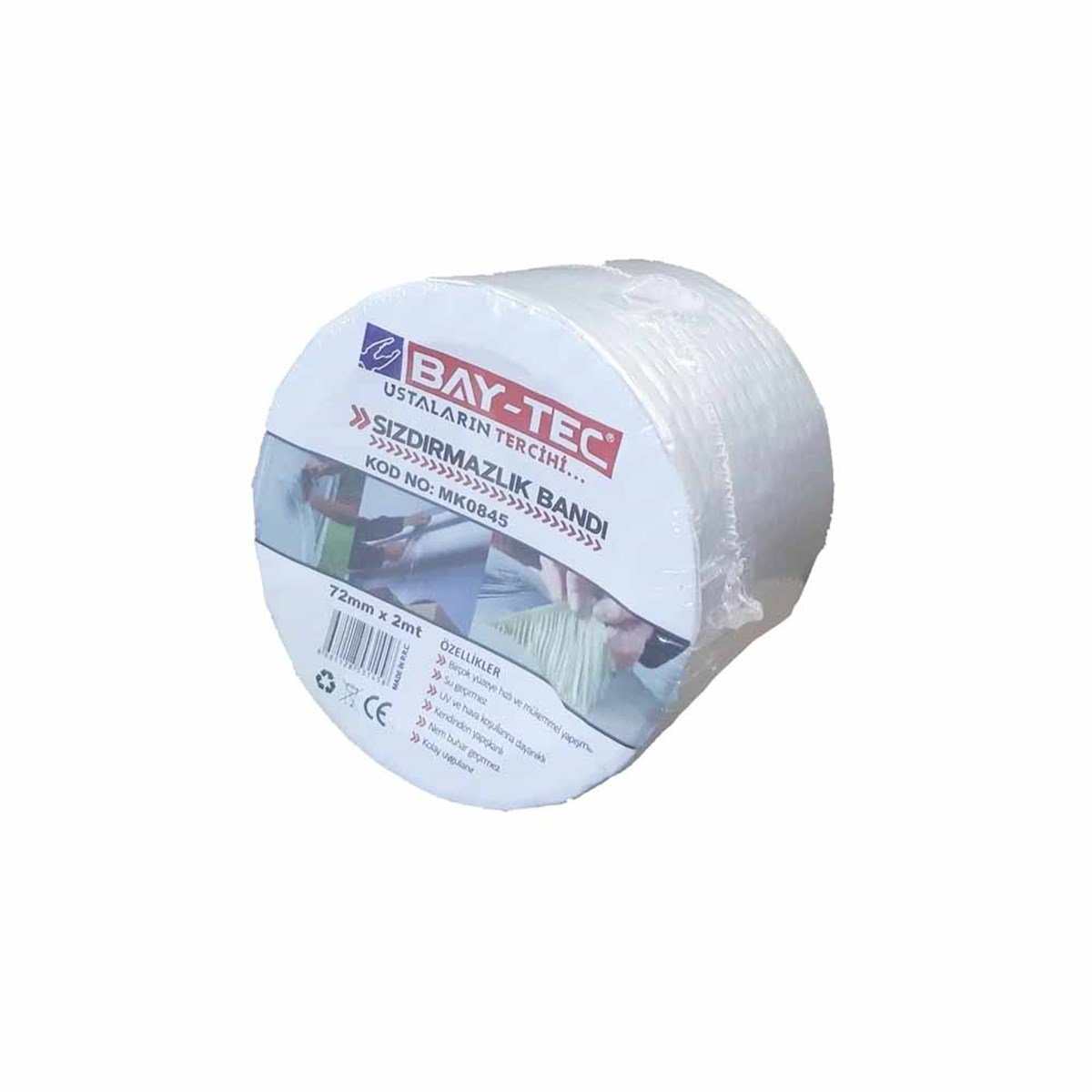 Bay-Tec Su Sızdırmazlık Bandı 72mmx2mt Mk0845 resmi
