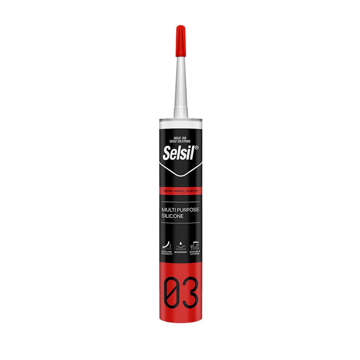 Selsil Genel Amaçlı Silikon 280 Ml Kahverengi resmi
