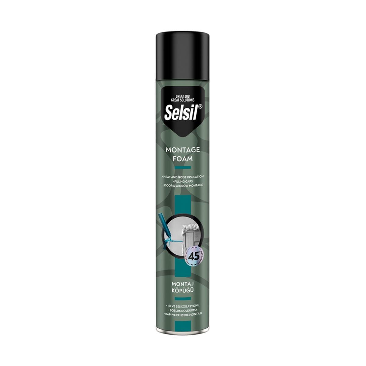 Selsil Poliüretan Montaj Köpüğü Pipetli 750 Ml (850 Gr) resmi