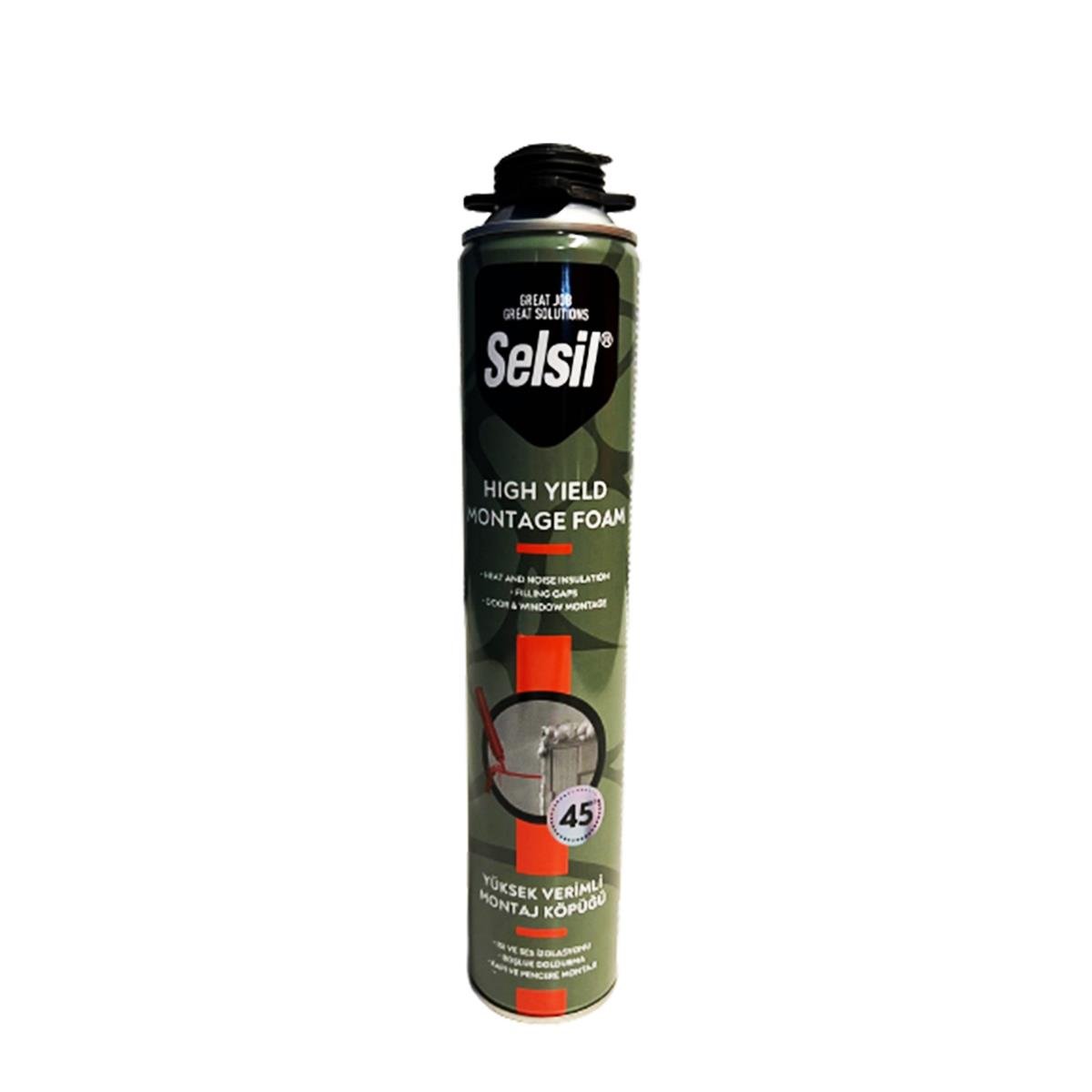 Selsil Poliüretan Montaj Köpüğü Tabancalı 750 Ml (850 Gr) resmi