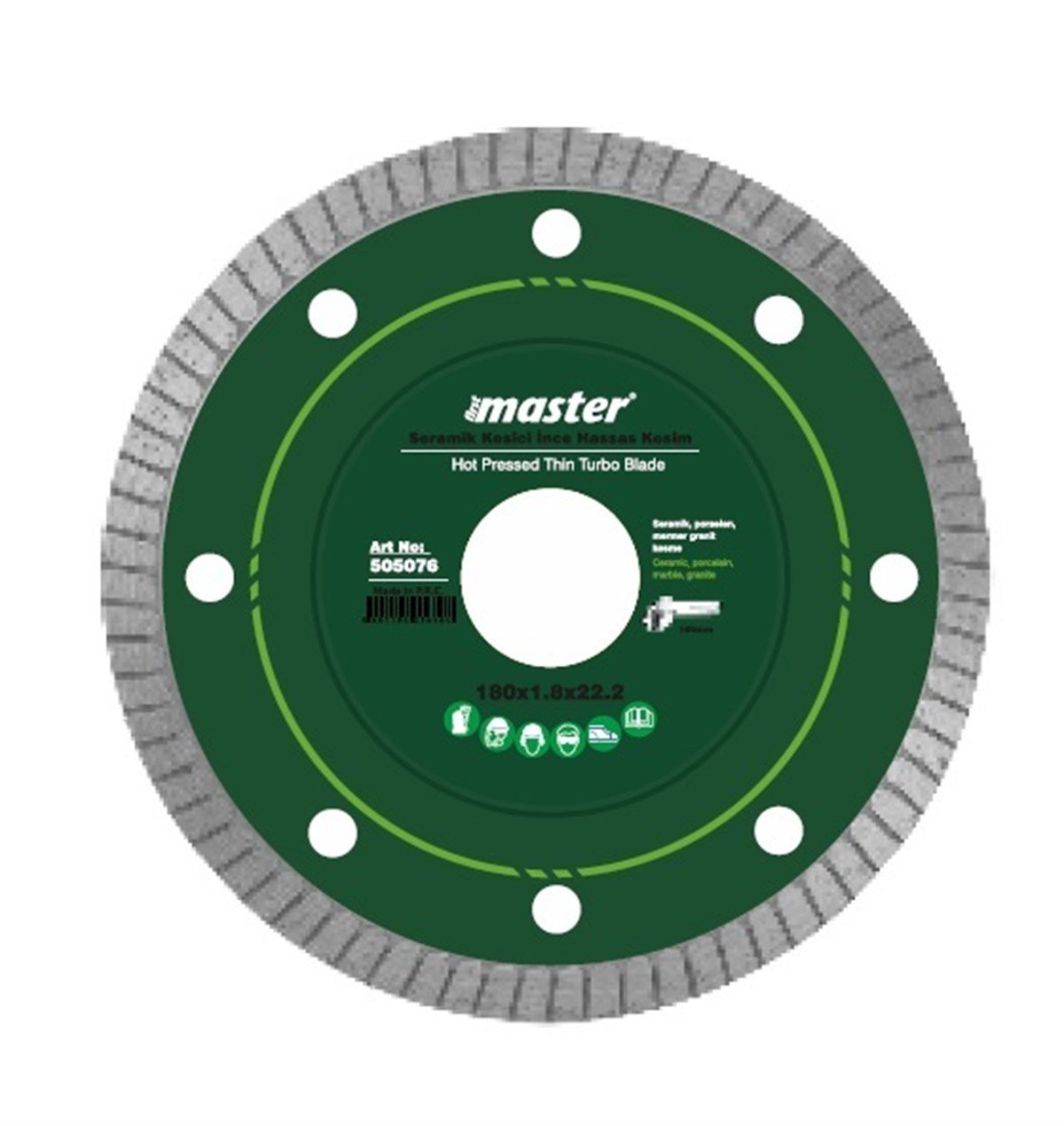 Master Seramik Testeresi 115 mm 505075 İnce-Hassas resmi