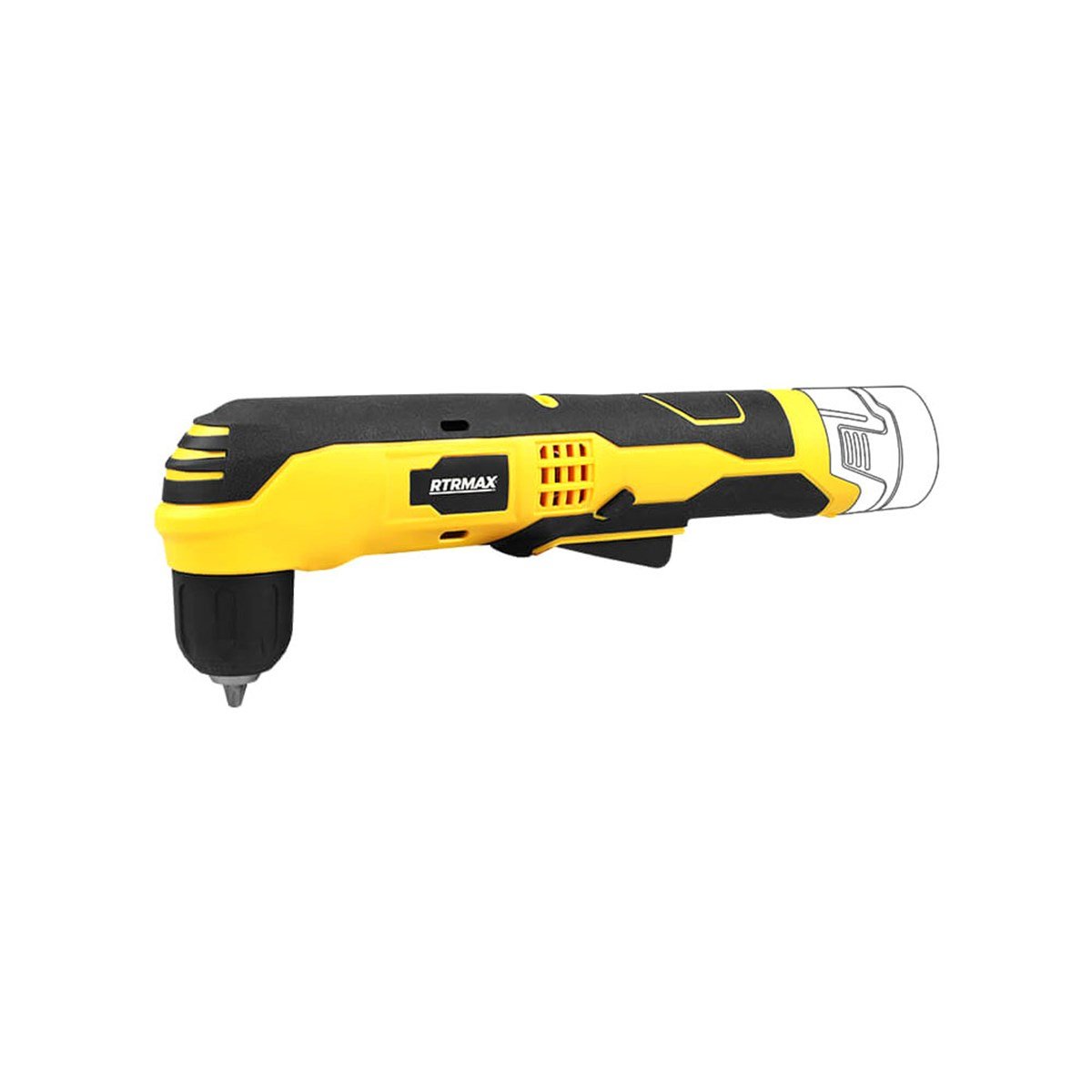 Rtrmax Rtx1219b X-lion Akülü Dik Açılı Köşe Matkabı (akü Hariç) resmi