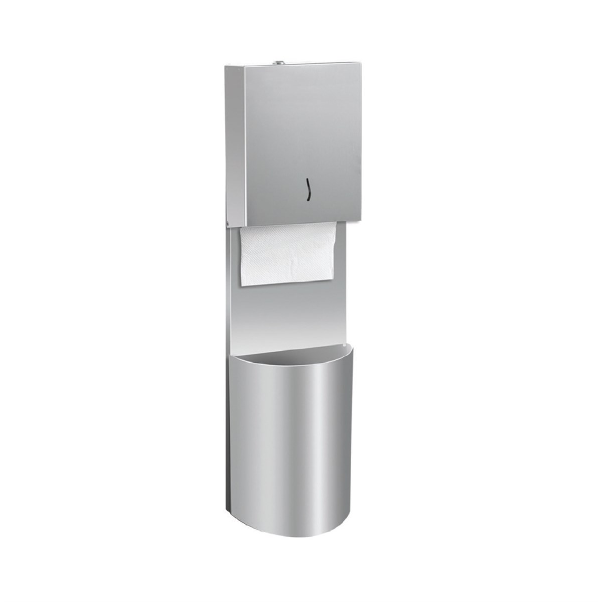 Maxiflow Çöp Kovalı Kağıtlık 200'Lük Oval Ss430 29845 resmi