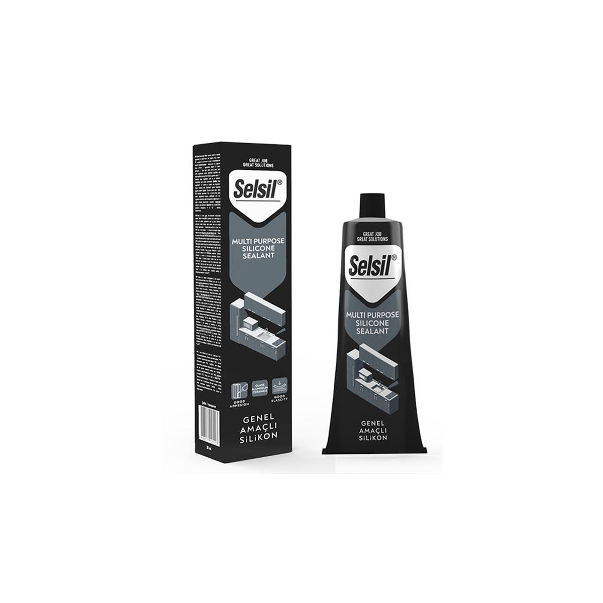 Selsil Tüp Silikon 50 Ml Beyaz 1804 resmi