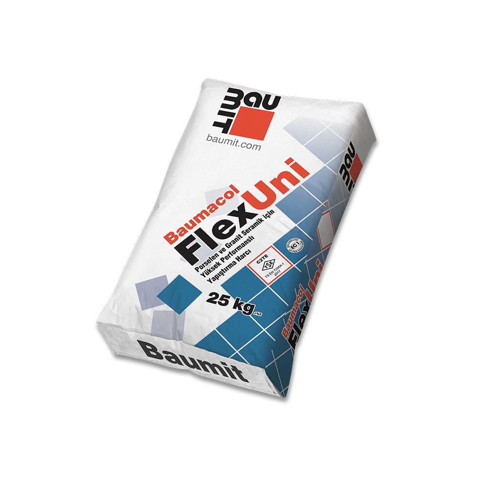 Baumit Flexuni Flex Granit Yapıştırıcı Gri 25Kg resmi