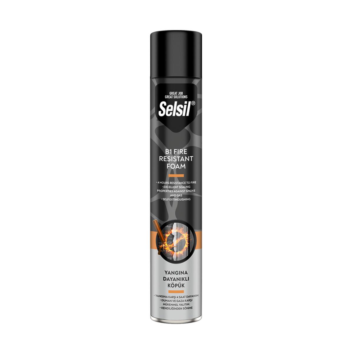 Selsil Yangına Dayanıklı B1 Poliüretan Köpük Pipetli 750 ml (972 gr) resmi