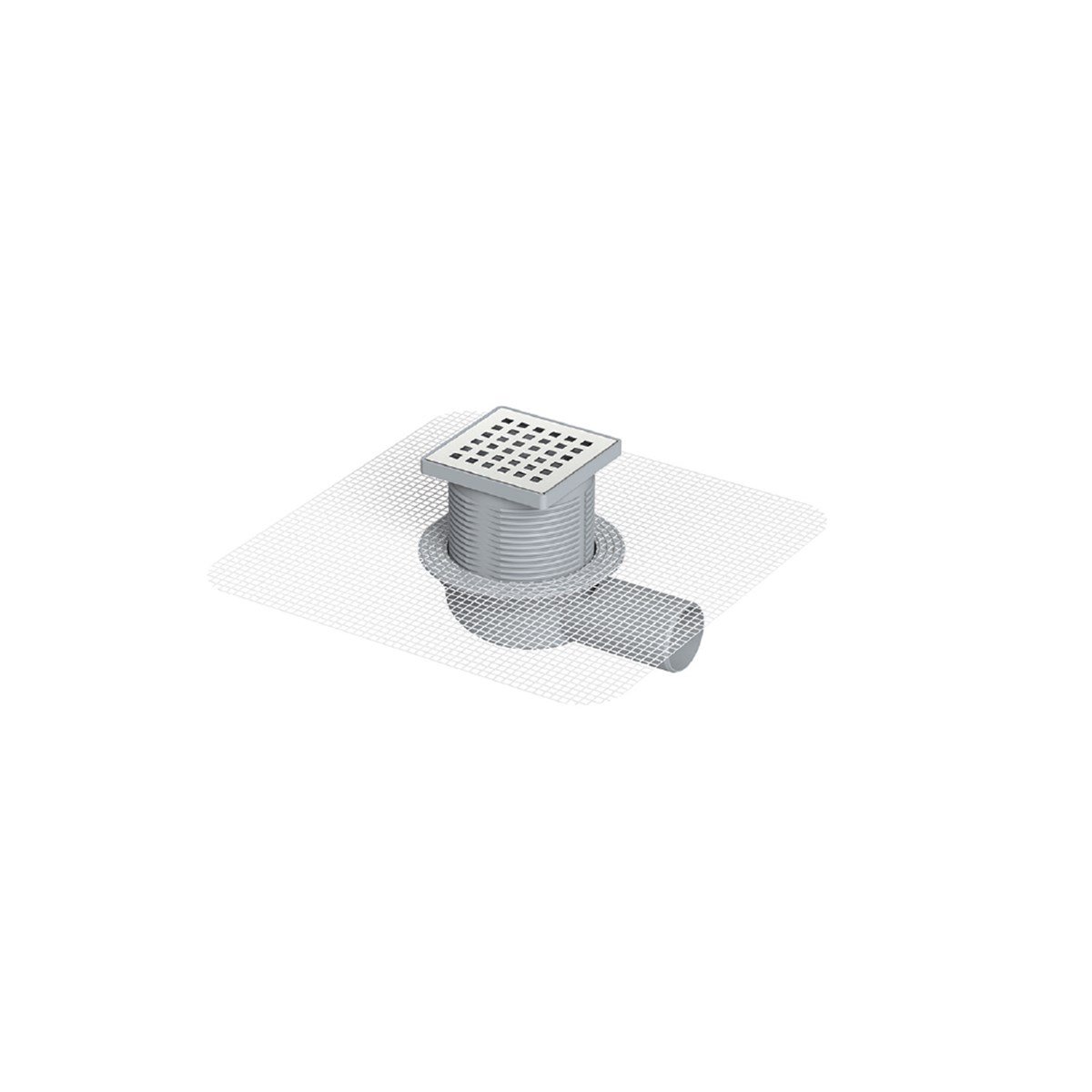 Maxiflow 140mm  Seramik Ayarlı Fileli Yer Süzgeci 10X10 Ø50 14321 resmi