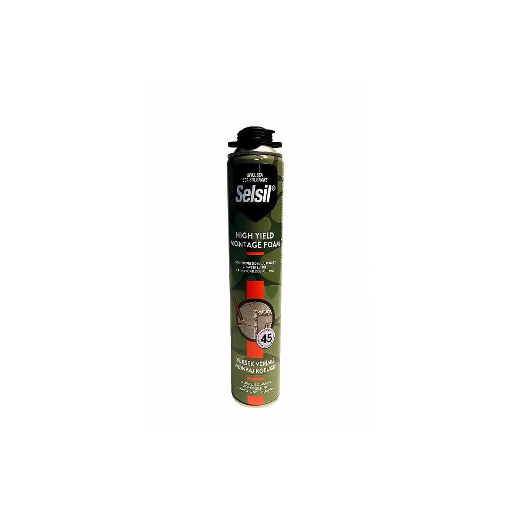 Selsil Poliüretan Mantolama Yapıştırma Köpüğü Tabancalı 750 Ml (900 Gr) 2919 resmi
