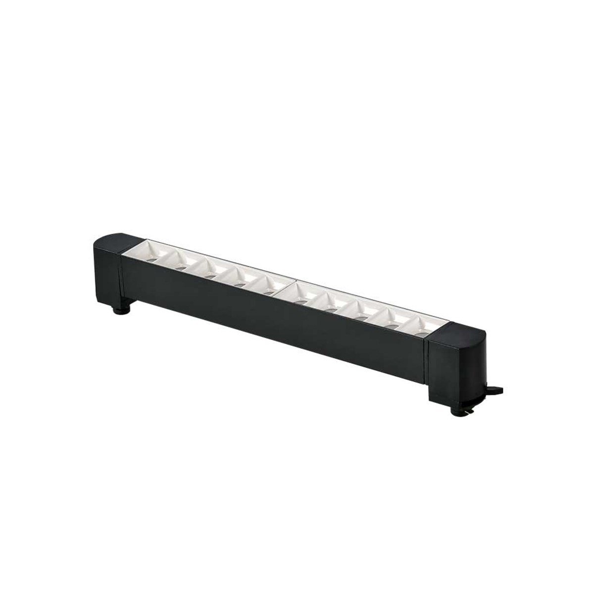 Forlife Siyah Kasa Beyaz Lensli Ray Armatürü 20W 4000K Ilık Beyaz Fl-5582 Sw resmi