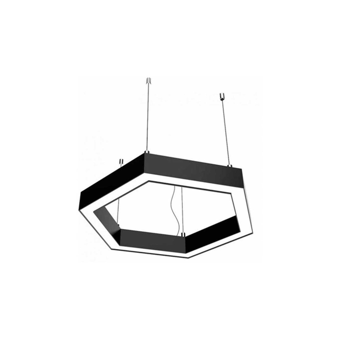 Forlife Altıgen Linear Armatür Kol 45Cm 90W 6500K Beyaz Fl-99036 resmi