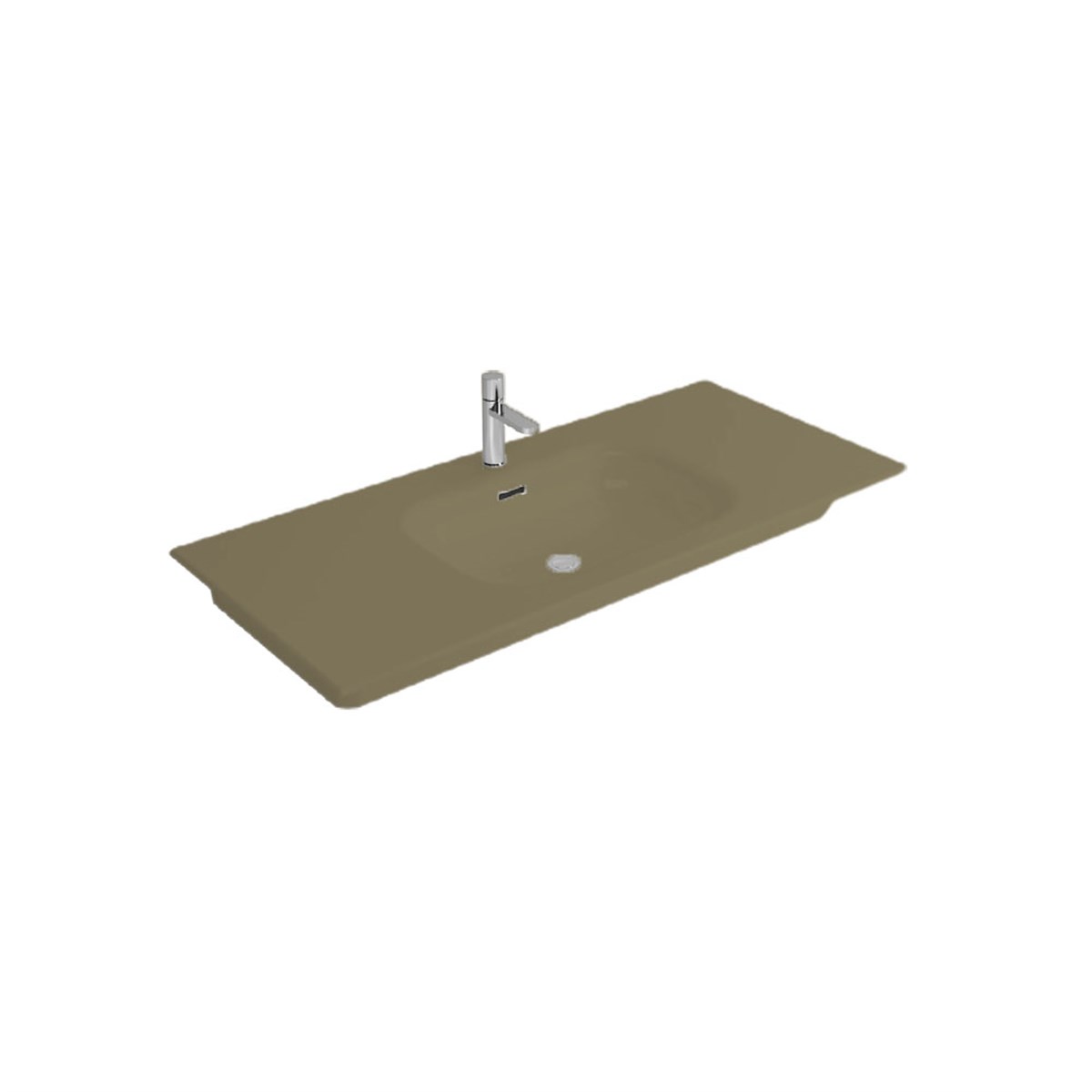 Newarc Naturel Etajerli Lavabo Mat Kaşmir 100X46X1,4Cm 504100Mc resmi