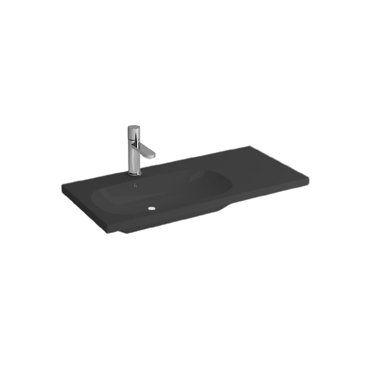 Newarc River Etajerli Lavabo Parlak Siyah 80X38X4Cm 506080B resmi