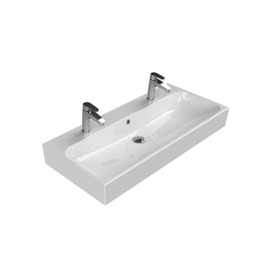 Turkuaz Cerastyle Pinto Etajerli Lavabo 100X47Cm 080500-U resmi