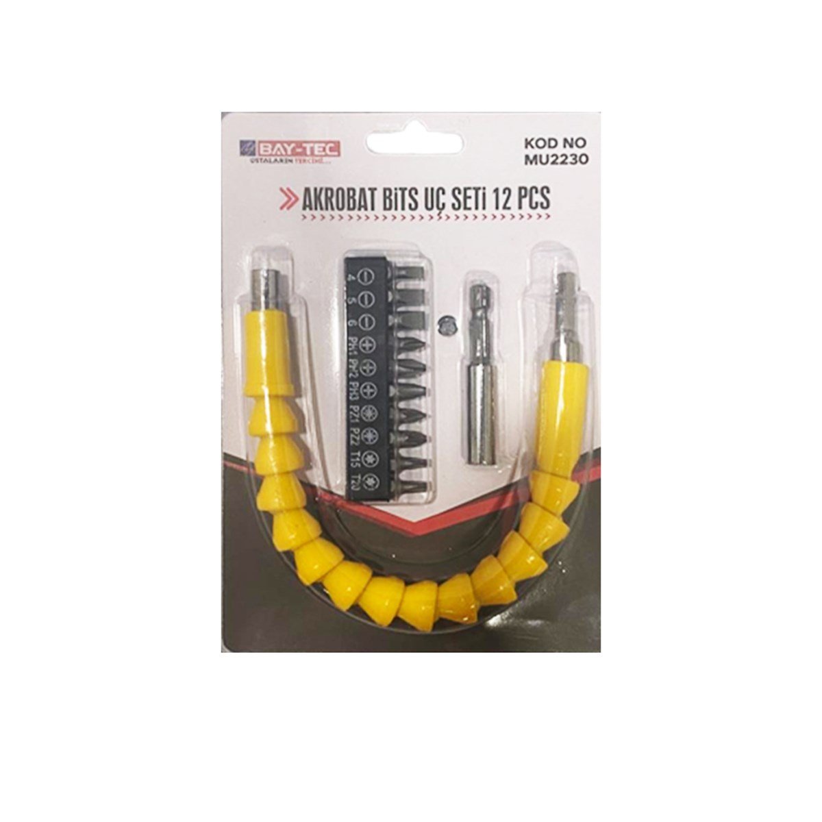 Bay-Tec Akrobat Bits Uç Seti 12 Prç Mu2230 resmi